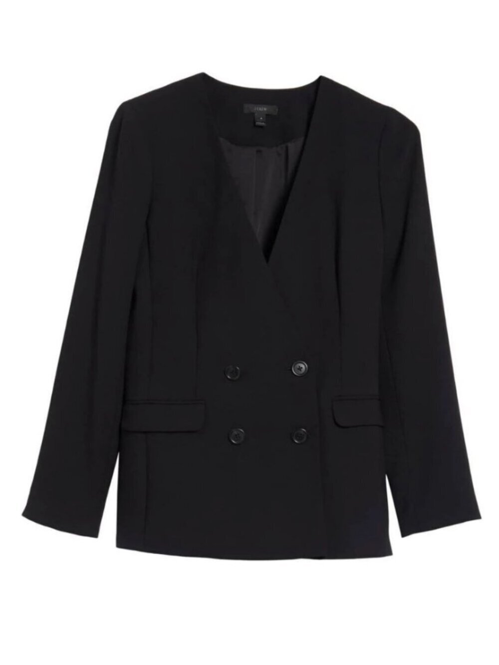 J. Crew French Girl Blazer Jacket Relaxed Fit Double Breasted Coat Preppy Office